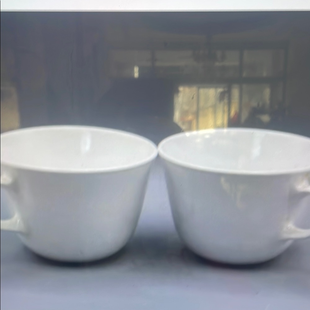 Elegant White Ceramic Cups